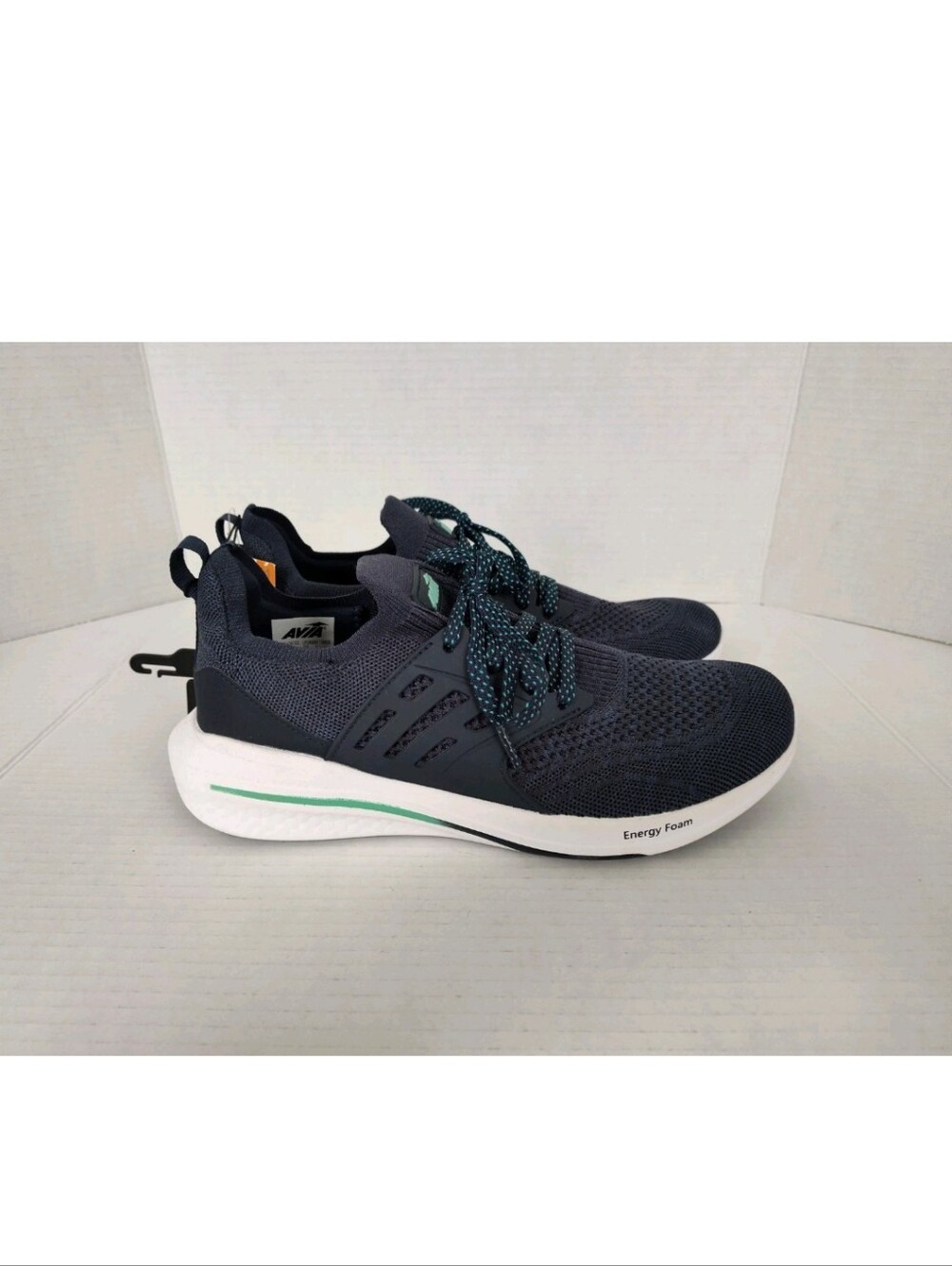Avia Women’s Caged Knit Sneakers Size 11 Navy Blue Athletic Shoes Memory Foam
